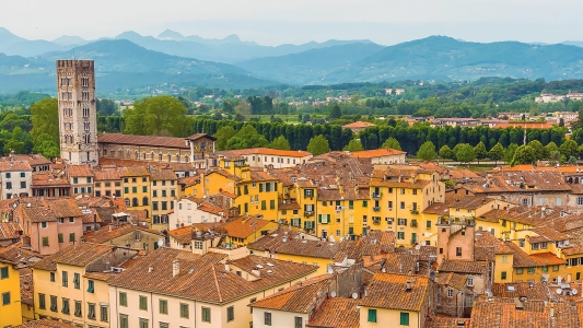 view to lucca